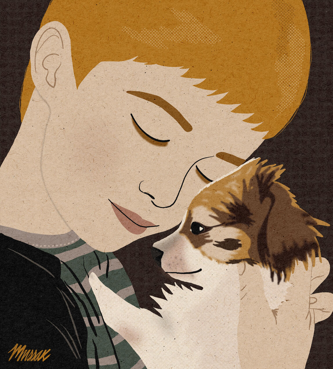 A boy…